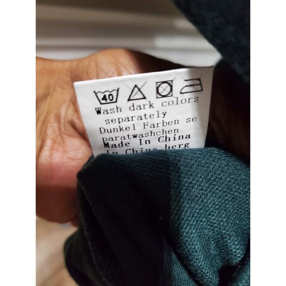 Grace Karin Women's Green Polyester Long Sleeve Casual Knee Length Dress Size M - Picture 13 of 14